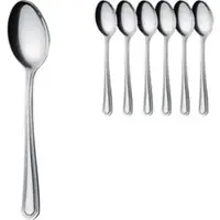Gräwe Kaffeelöffel Berlin, 14 cm, Edelstahl 18/0, silber poliert, 6 Stück