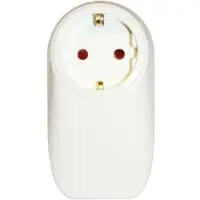 Heitec Heitronic Steckdosenadapter VO-500676, weiß, 1-fach Schuko bis 3680 Watt, 2x USB-A