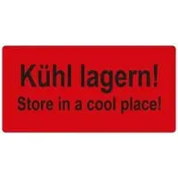 Böttcher-AG Hinweisetiketten Kühl lagern, 100 x 50 mm, selbstklebend, 1.000 Stück