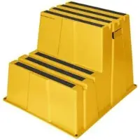 Twinco Montagetritt Safety Steps 6700, gelb, bis 230kg, 2 Stufen, 57,5 x 50 x 66cm