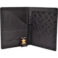 Menzo Schreibmappe MB58, schwarz, Echt Leder, mit Tabletfach bis 12 Zoll, A4