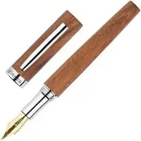Hörner Füller Scriptum, Feder M, Gehäuse aus Mahagoni-Edelholz, braun