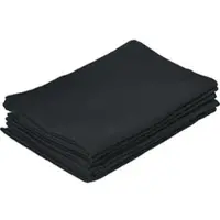 Zöllner Geschirrtuch Blanco 50 x 70 cm, 100% Baumwolle, schwarz, 5 Stück