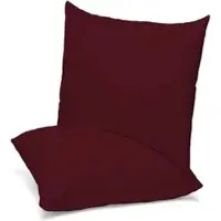 MSS e.K. MSS Kissenbezug 500505-40.40, burgund rot, aus Baumwolle, 40x40 cm, 2 Stück