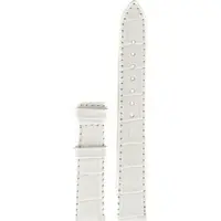 Certina - Leder Ds Podium Lady Lederband Weiss 16/14mm, Ohne Schnalle C610014486 - alligator-prägung,kalb,weiß