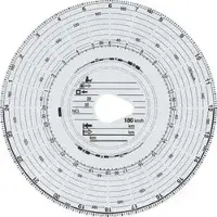 Haug Diagrammscheiben 3103, Tachoscheiben, 180km/h, 100 Stück