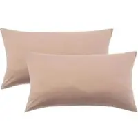 NatureMark Kissenbezug Jersey, Sand/beige, aus Baumwolle, 40x80 cm, 2 Stück