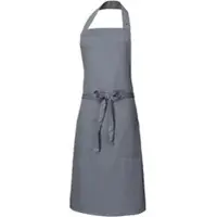 Zöllner Kochschürze Paolo, Latzschürze, Unisex, 100x75cm, grau
