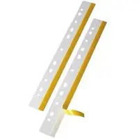 Veloflex Abheftstreifen Heftfix 2001200, für A4, selbstklebend, 25 x 292 mm, glasklar, 500 Stück