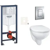 GROHE Bau Ceramic Wand-WC Set für Vorwandmontage SIKOGRSBAUE