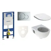 Geberit Wand-WC Set für Vorwandmontage + Selnova WC SIKOGES3S2