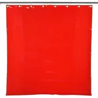 Anfindo Schweißvorhang orange 1500 x 2,0 mm oben gesäumt mit verstärken Ösen