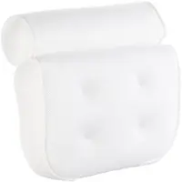 BadeStern Badewannen-Kissen mit Mesh-Oberfläche und Saugnäpfen, 37 x 36 x 9 cm
