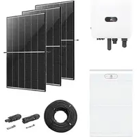 Huawei Photovoltaik-Paket 8 kWp mit Wechselrichter MAP0 8 kW + Stromspeicher 14,0 kWh, 20 Solarmodulen Glas-Glas black frame (* 0% MwSt. gem. §12 Abs. 3 UstG)