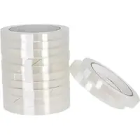Böttcher-AG Klebeband Premium 12mm x 66m, kristallklar, extra stark klebend, Kern-Ø 76mm, 12 Stück