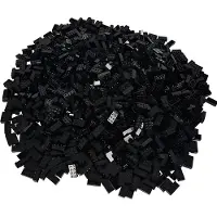 Simba Blox, 500 Schwarze Bausteine für Kinder ab 3 Jahren, 8er Steine, im Karton, vollkompatibel mit vielen Anderen Herstellern