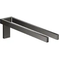 Hansgrohe AXOR Universal Rectangular Handtuchhalter, Metall, doppelt, fest, Länge 380mm, 42622