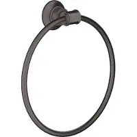 Hansgrohe Handtuchring AXOR MONTREUX Wandmontage brushed black chrome