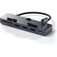 Satechi ST-TCIMHS, USB 3.2 Gen 1 (3.1 Gen 1) Type-C, Silber, MicroSD (TransFlash), SD, USB 3.2 Gen 1 (3.1 Gen 1) Type-A, USB 3.2 Gen 1 (3.1 Gen 1) Type-C, Aluminium, USB