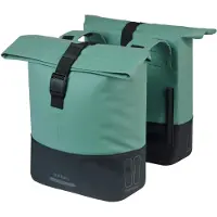Basil Doppelpacktasche Cove 28-32L 14 x 29 x 36 cm - grün/schwarz