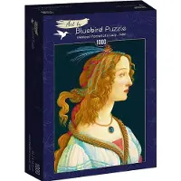 Bluebird Puzzle Kunst Botticelli Idealized Portrait of a Lady 1000 Teile