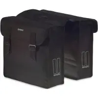 Basil Mara Double-Tasche – für den Gepäckträger schwarz