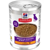Hill's Pet Nutrition Adult Sensitive Stomach & Skin mit Huhn Hunde-Nassfutter (Dose)