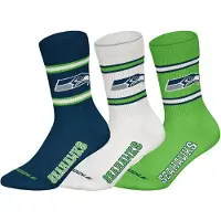 NFL Unisex Socken, 3er Pack - Teams, 3Pack Crew Socks, Football, Logo, Baumwollmischung