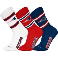 NFL Unisex Socken, 3er Pack - Teams, 3Pack Crew Socks, Football, Logo, Baumwollmischung