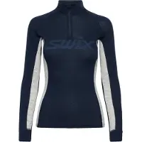 Swix RaceX Merino Half Zip, Damen, navy