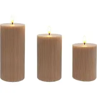 Relaxdays 3x LED-Kerzen