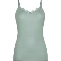 Hunkemoller Super Soft Spitzen-Top aus Kaschmir-Mix mit V-Ausschnit Grün