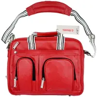 Krusell Breeze Notebook-Tasche Leder Rot bis 16"