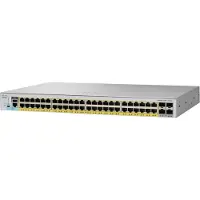 Cisco Catalyst 2960L-SM-48PS - Switch - L3 - Smart - 48 x 10/100/1000 (PoE+) + 4 x 1 Gigabit Ethernet SFP+ - an Rack montierbar - PoE+ (370 W)