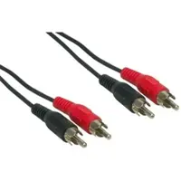 E+p B 33/2 2.5m 2 x RCA 2 x RCA Schwarz Audio-Kabel