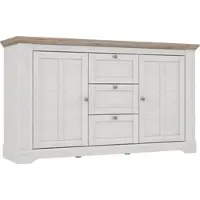 Forte Kombikommode "Iloppa", braun (schnee eiche), B:160cm H:92,5cm T:44,3cm, Sideboards, Kombikommode, im Landhausstil