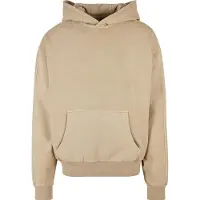 Urban Classics lässiger Herren Hoodie Rippstrick Rippbündchen 470 g/m² mit Baumwolle Beige