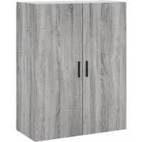 vidaXL Wandschrank Grau Sonoma 69,5x34x90 cm