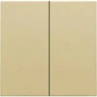 Niko 221-31004 Abdeckung für elektronischen Doppelschalter oder Taster, gold coated 22131004