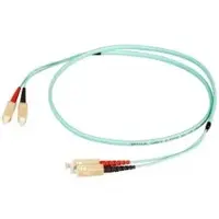 EFB Elektronik Duplex Jumper SC-SC 50/125µ, OM3, LSZH, aqua, Flat Twin 3x5mm, 20 m