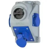 Pce 96061342 CEE-Wandsteckdose COMBO-POL 16A 3p 6h IP44