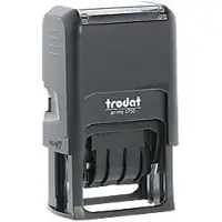 Trodat Printy 4750/L1 Datumstempel mit Text, 2-farbiger Abdruck