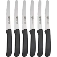 Gräwe Gemüsemesser 906.06 C1, Set, 11 cm Edelstahlklinge, Kunststoffgriff, 6 Stück