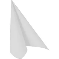 Papstar Servietten Royal Collection, 5 x 50 Stück, 1/4-Falz, Stoffoptik, 400 x 400 mm, Papier, weiß