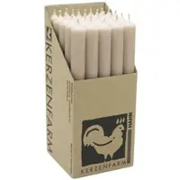 Kerzenfarm Hahn Stabkerzen Taupe, 250/22 mm, , Brenndauer 12h, 25 St.