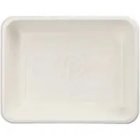 Papstar 50 Siegelschalen Zuckerrohr, PLA beschichtet 4,9 cm x 22,7 cm x 17,8 cm