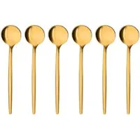 Gräwe Espressolöffel Provence, 6-teilig, gold, Edelstah, 11 cml