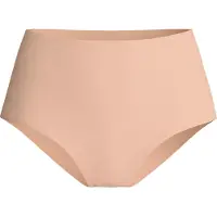 Calida High-Waist-Slip "Natural Skin" mit hohem Bund, flache Abschlüsse, Interlock-Qualität