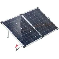 Revolt Faltbares mobiles 160W Solarpanel mit Laderegler 12V/10A mit USB