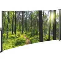 HTI Seitenmarkise mit Fotodruck Wald